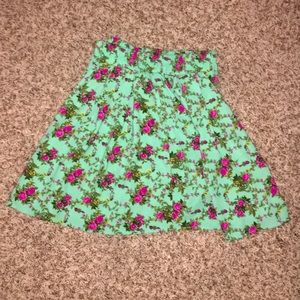 Forever21 Floral Skater Skirt