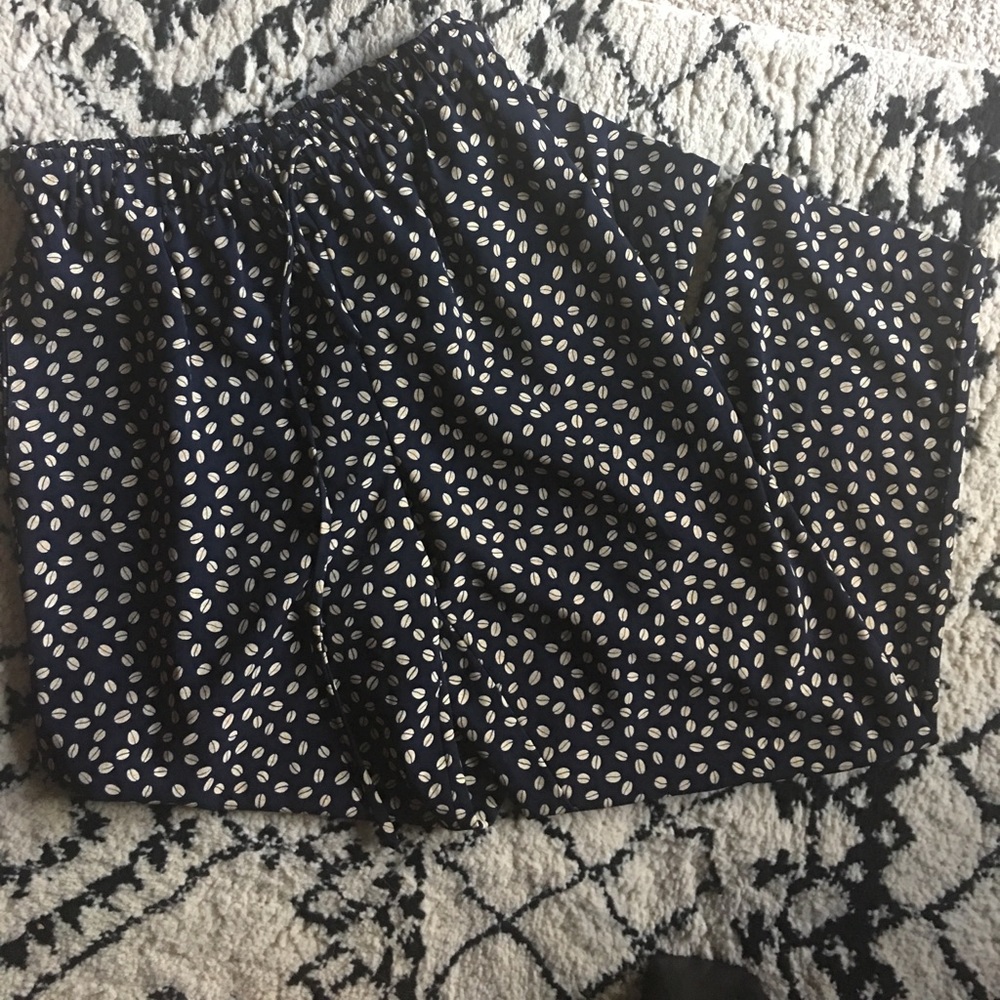 Coffee bean drawstring pants