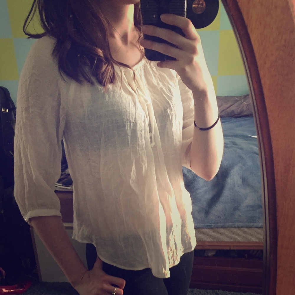 Boho peasant top
