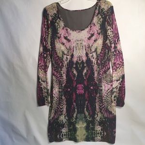 Multicolored sheer back party 🎉 dress