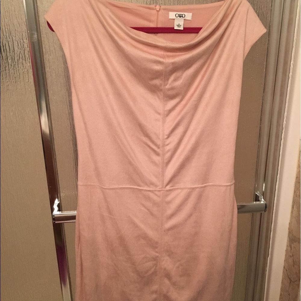 Pink suede dress NWOT
