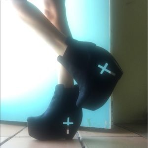 Jeffrey Campbell wooden platform