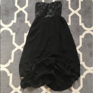 "Deb" Black High/Low Dress