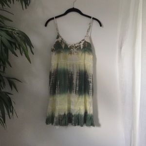 Green beach dress / cover up