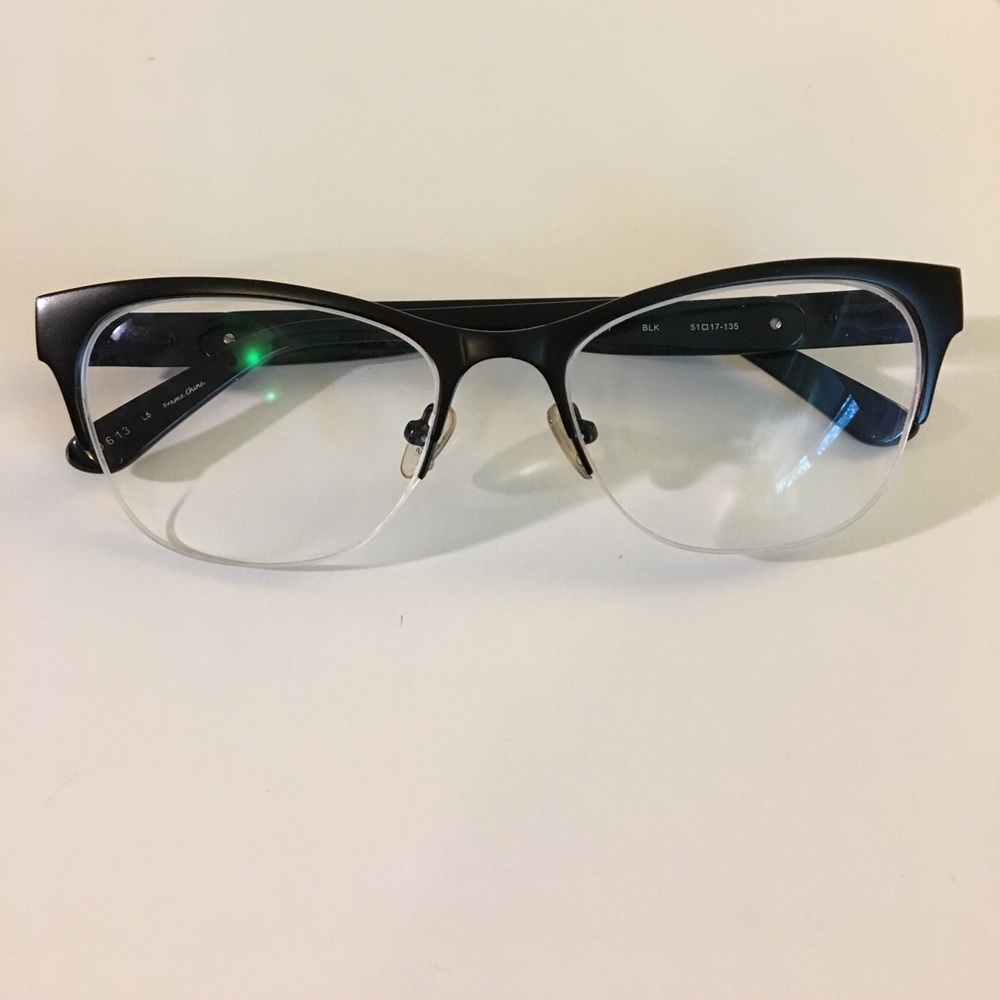 Guess black cat eye metal frame glasses