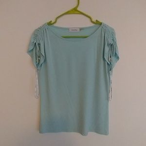Teal blouse