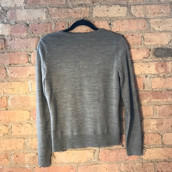 New York & Company Gray Button-up Sweater, Size M - Picture 2 of 3