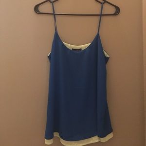 Blue and green The Limited tank top