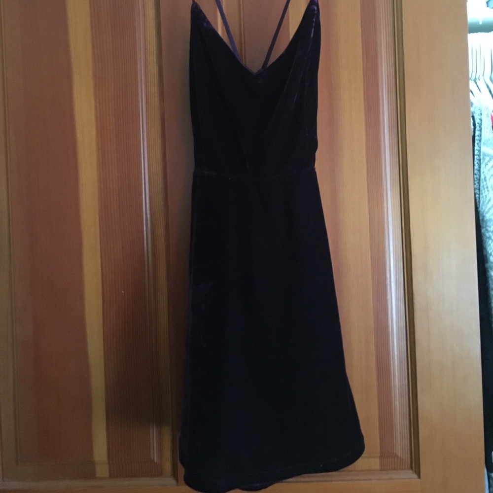 Dark purple velvet Tobi dress