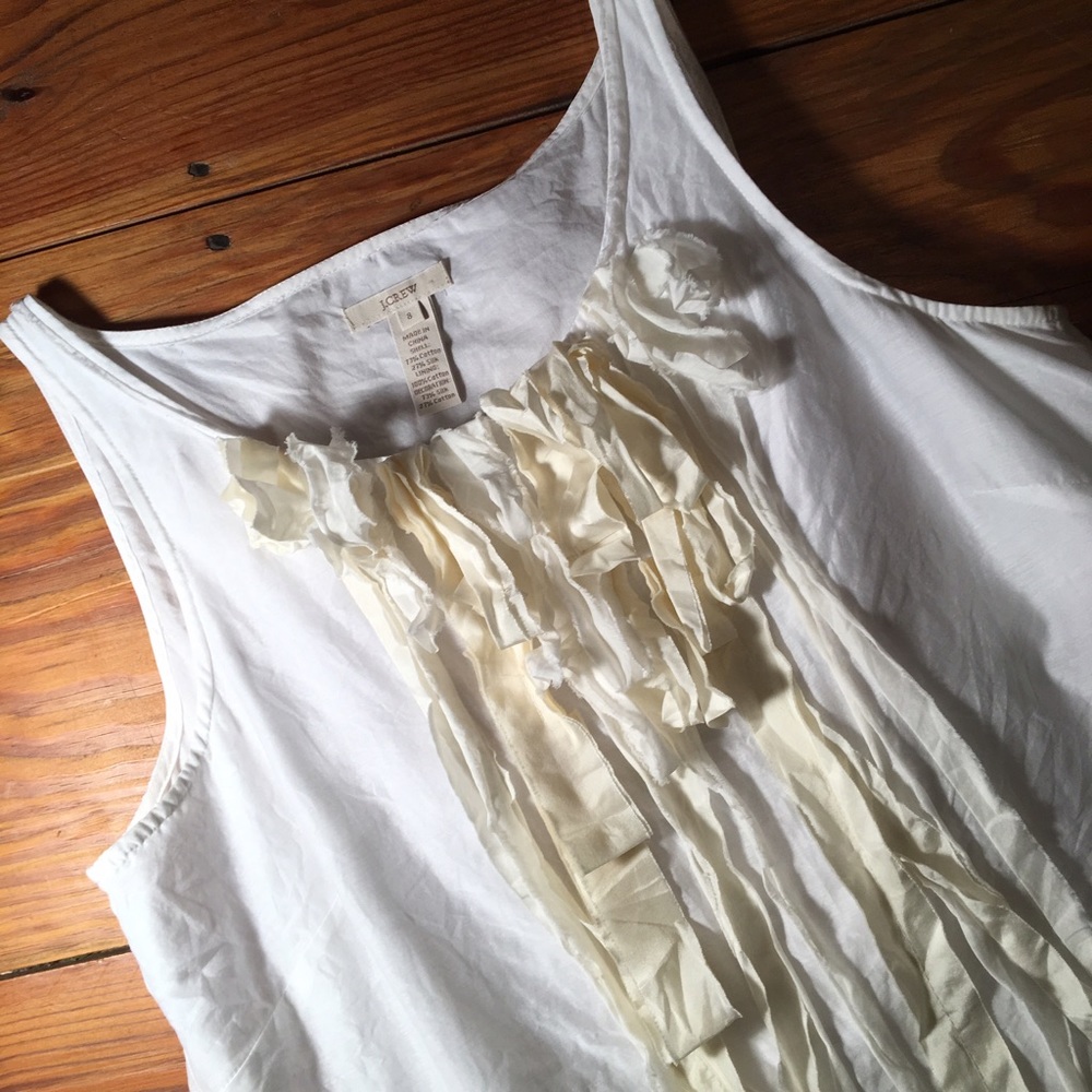 J. Crew Ruffled Tank