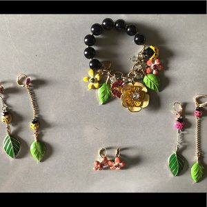 Betsy Johnson ladybug & flower set