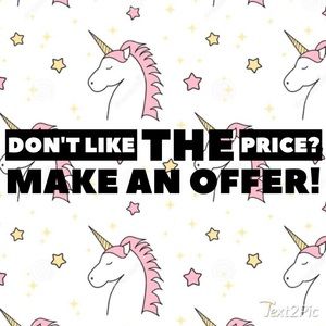 Reasonable offers welcome!