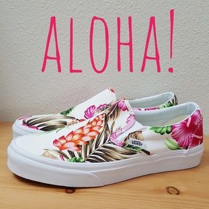 🌺Hawaiian Floral🌺 Vans - NWOT