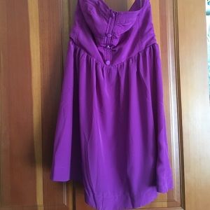 Strapless fuscia Roxy dress