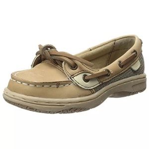 Sherry Angelfish tan boat shoes toddler boy 8