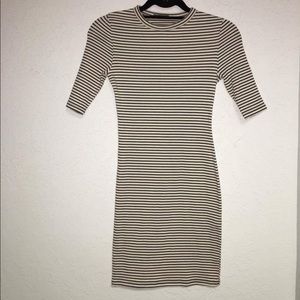 Black and white striped dresses