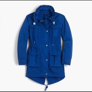 J.Crew Fatigue Jacket in Lagoon Blue