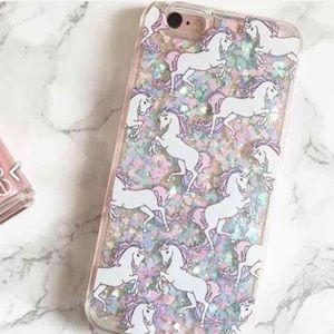 Brand new unicorn glitter moving case
