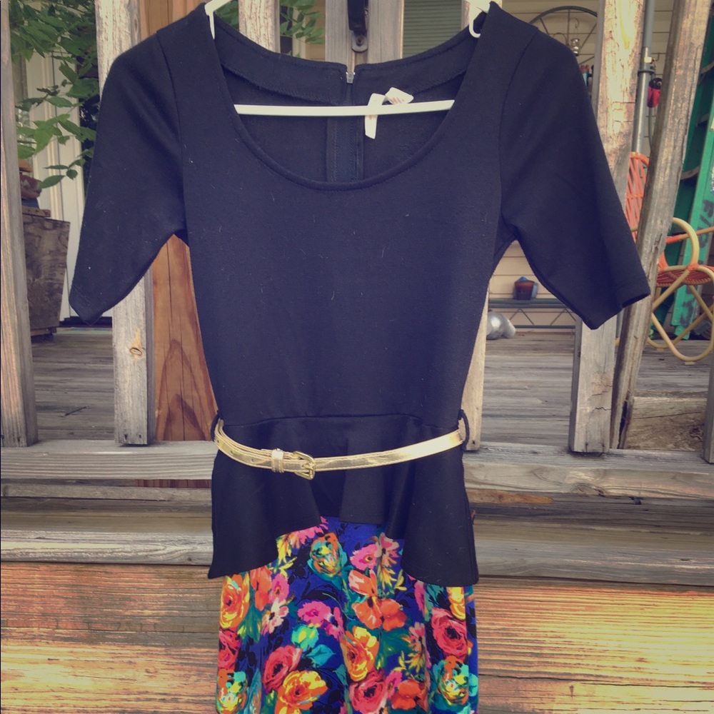 Peplum Floral Dress