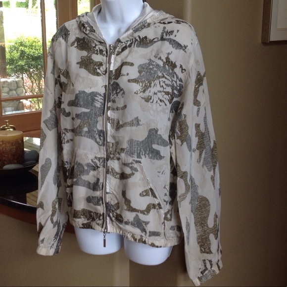 🍃💕Hard Tail Forever Zip Front Camo Yoga Hoodie - Picture 6 of 8