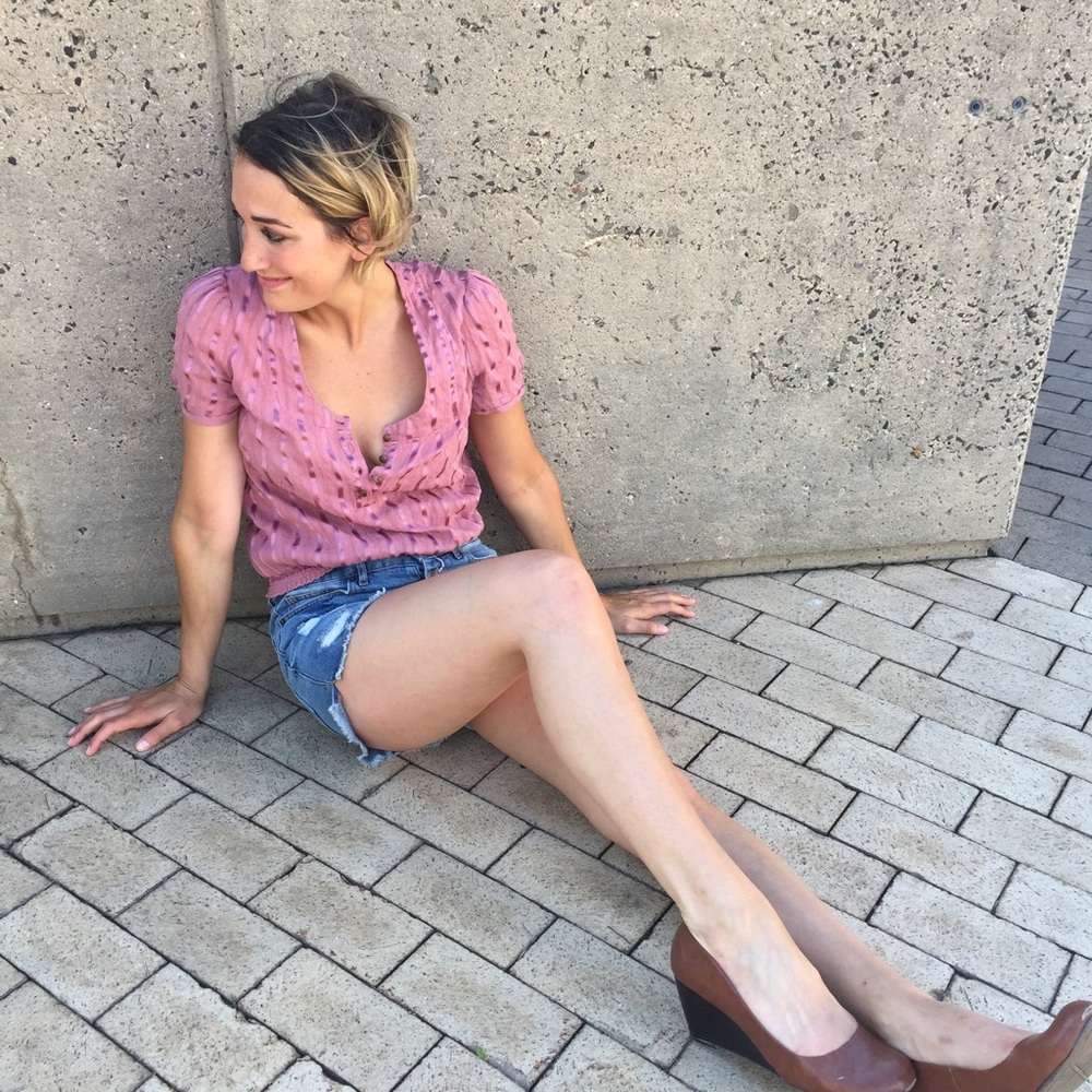 Dusty rose crop top