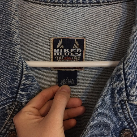🎉HOST PICK🎉 Harley Davidson vintage denim jacket - Picture 3 of 4