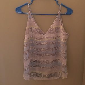 Snake print tank top