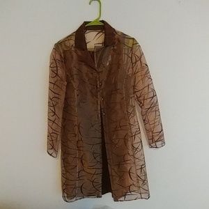 Brown two piece dress