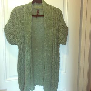 Olive green knit sweater