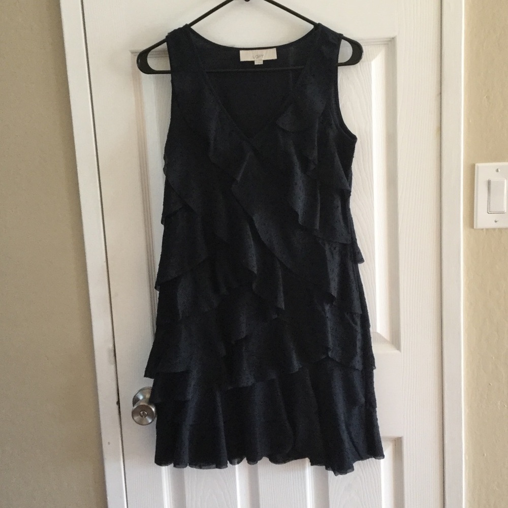 Black ruffled dress size 0