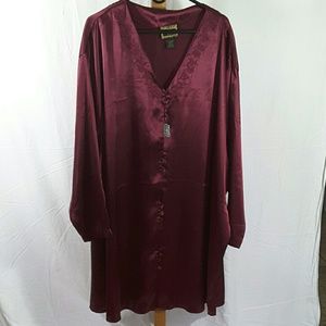 Solange Maroon Nightgown Plus Size 26/28