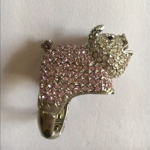 Jeweled Pig Ring