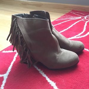 Brand New Fringed Booties