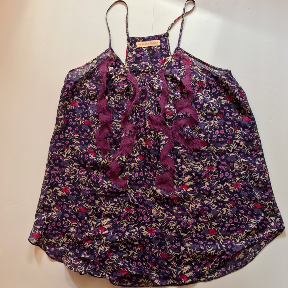 💯 % Silk Rebecca Taylor Tank Top
