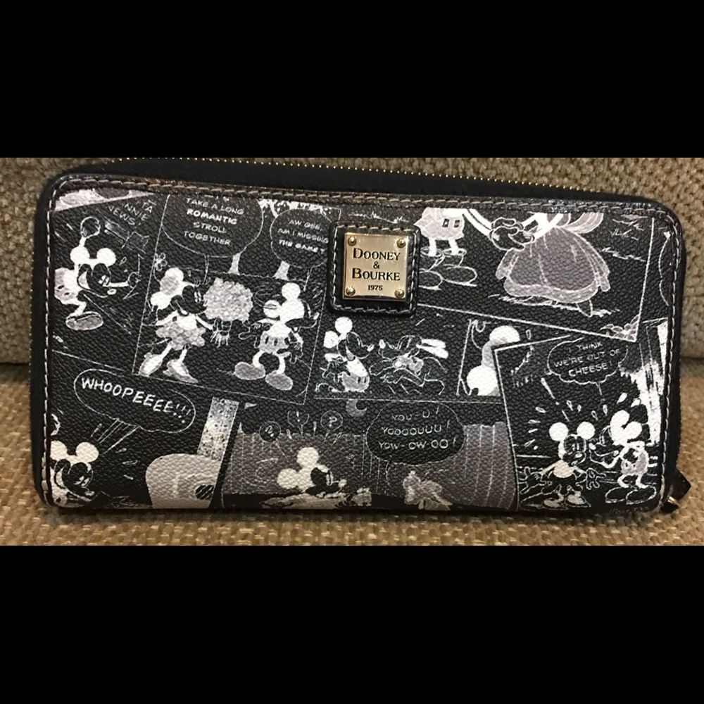 Disney Dooney & Bourke Neg Image Cartoon wallet