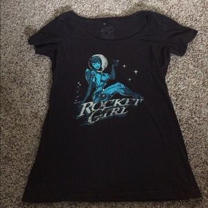 Rocket Girl T Rockabully Comfy Graphic T Shirt