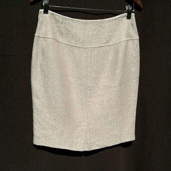 RALPH LAUREN BLACK LABEL METALLIC PENCIL SKIRT - Picture 3 of 3