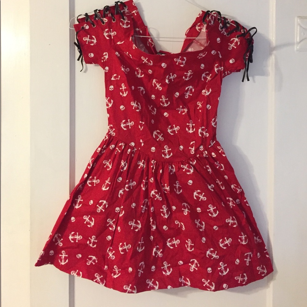 Red Sailor/Skull dress Size Small New w/ Tags