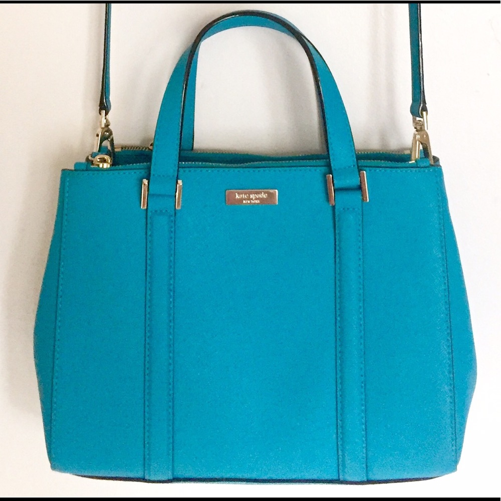 Kate Spade turquoise leather handbag - Loden