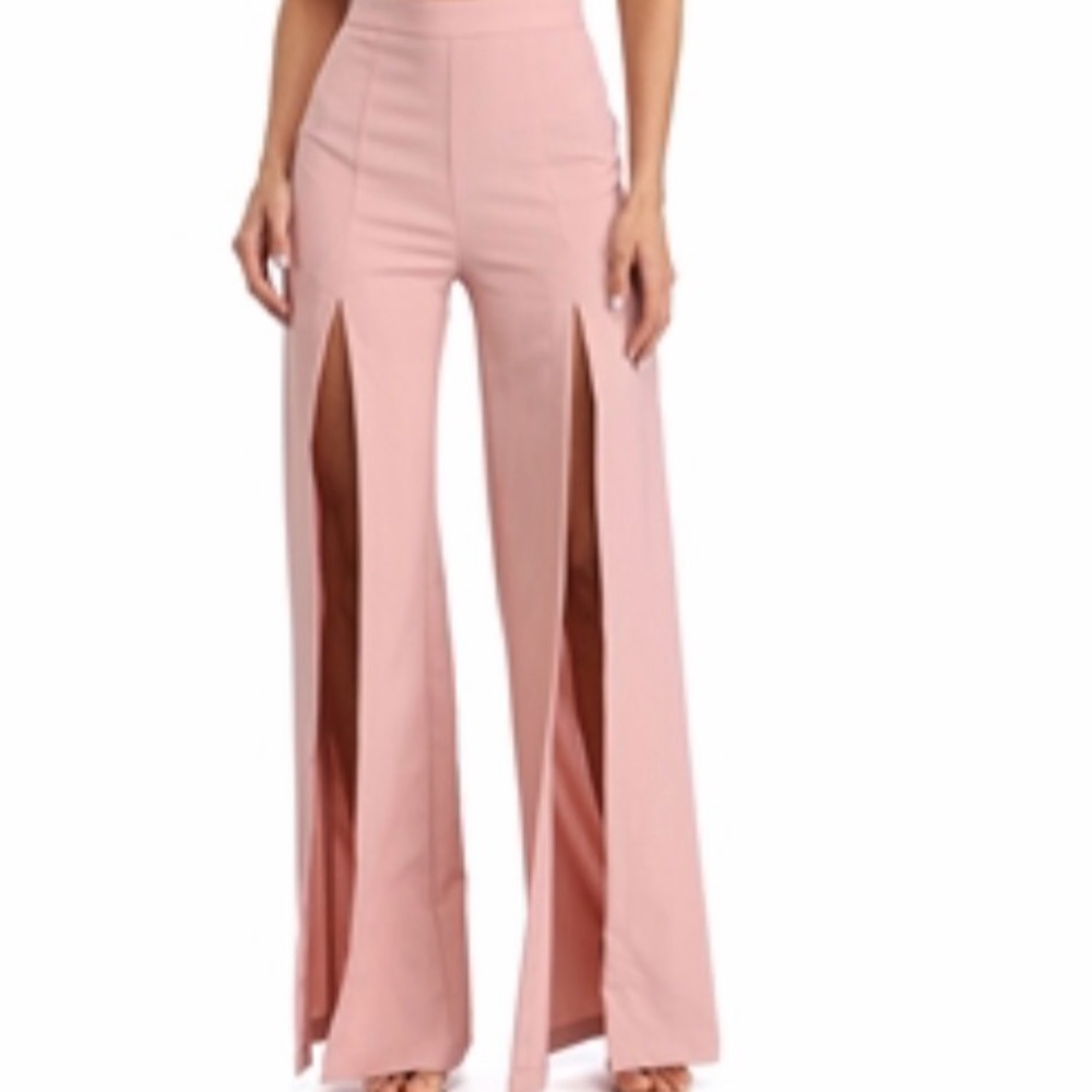 Blush Slit Pants