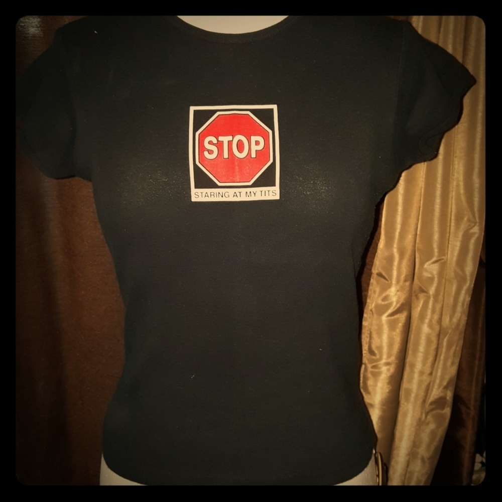 Funny Black Tee