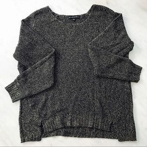 Rock & Republic Metallic Gold + Black Sweater