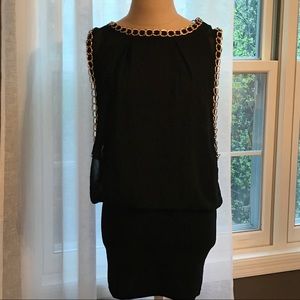 Black and Gold Cocktail Dress