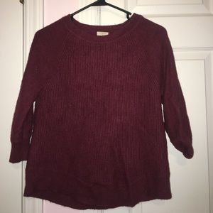 J.Crew Maroon Petite Sweater