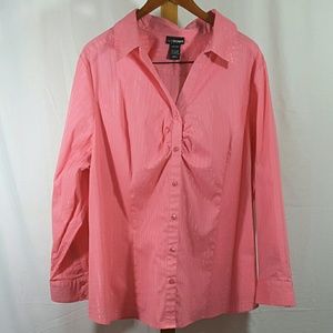Lane Bryant Pink Long-Sleeved Plus Size 26/28