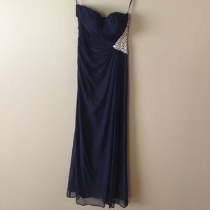 Navy Blue Prom Dress