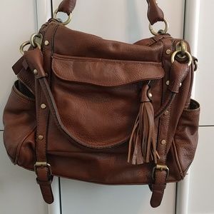 Faux Leather Brown Bag