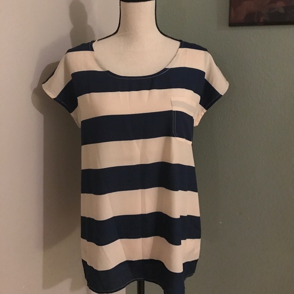 Olive & Oak Tops - Olive & Oak striped tunic top