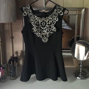 Black Fitted blouse