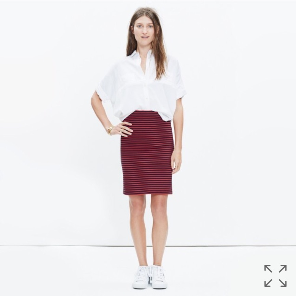 Madewell City Skirt in Sailor Stripe